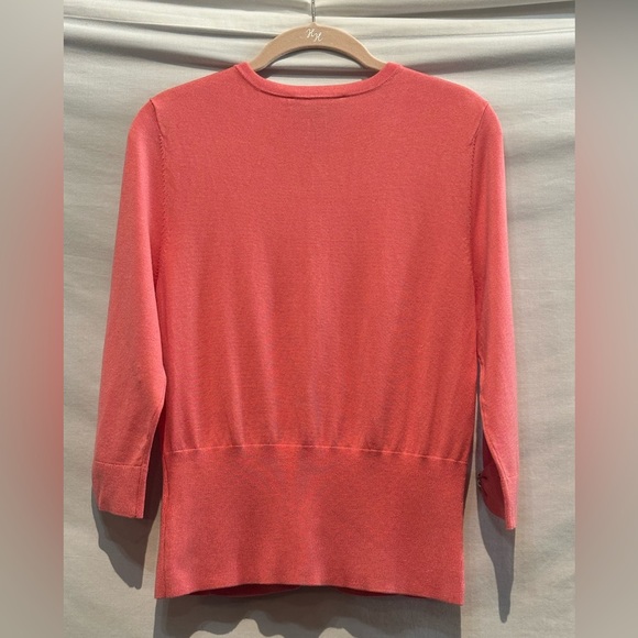 NWT - White House Black Market Knit Button Down (Snaps) Top - Size Medium - Picture 2 of 6